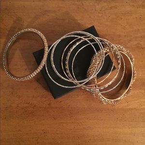 NWOT Set of 9 Bangle Bracelets...
